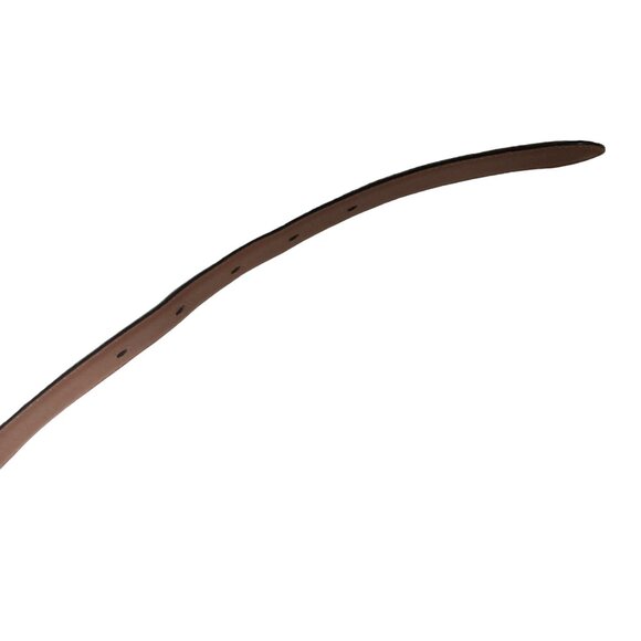 Ralph Lauren Black Leather Belt with Gold Buckle - Picture 9 of 10